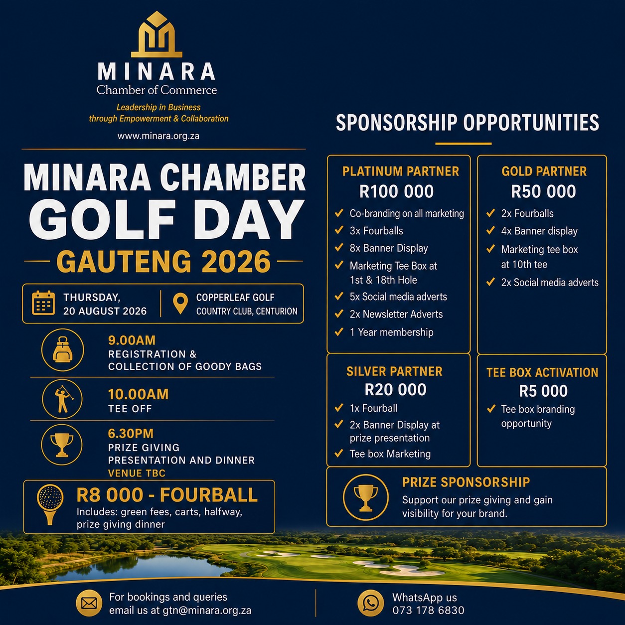 Minara Gauteng Golf Day 2026